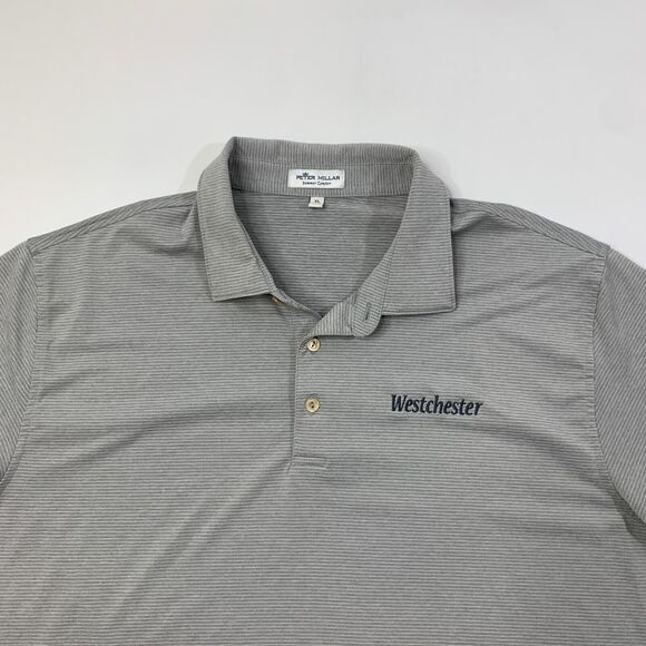 Peter Millar Shirt Mens Extra Large Grey Summer Comfort Halford Performance Polo - Picture 3 of 11